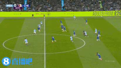 半场-曼城暂1-1切尔西 胡桑诺夫送礼+染黄马杜埃凯破门格瓦扳平